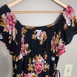 Floral Off-Shoulder Maxi Dress